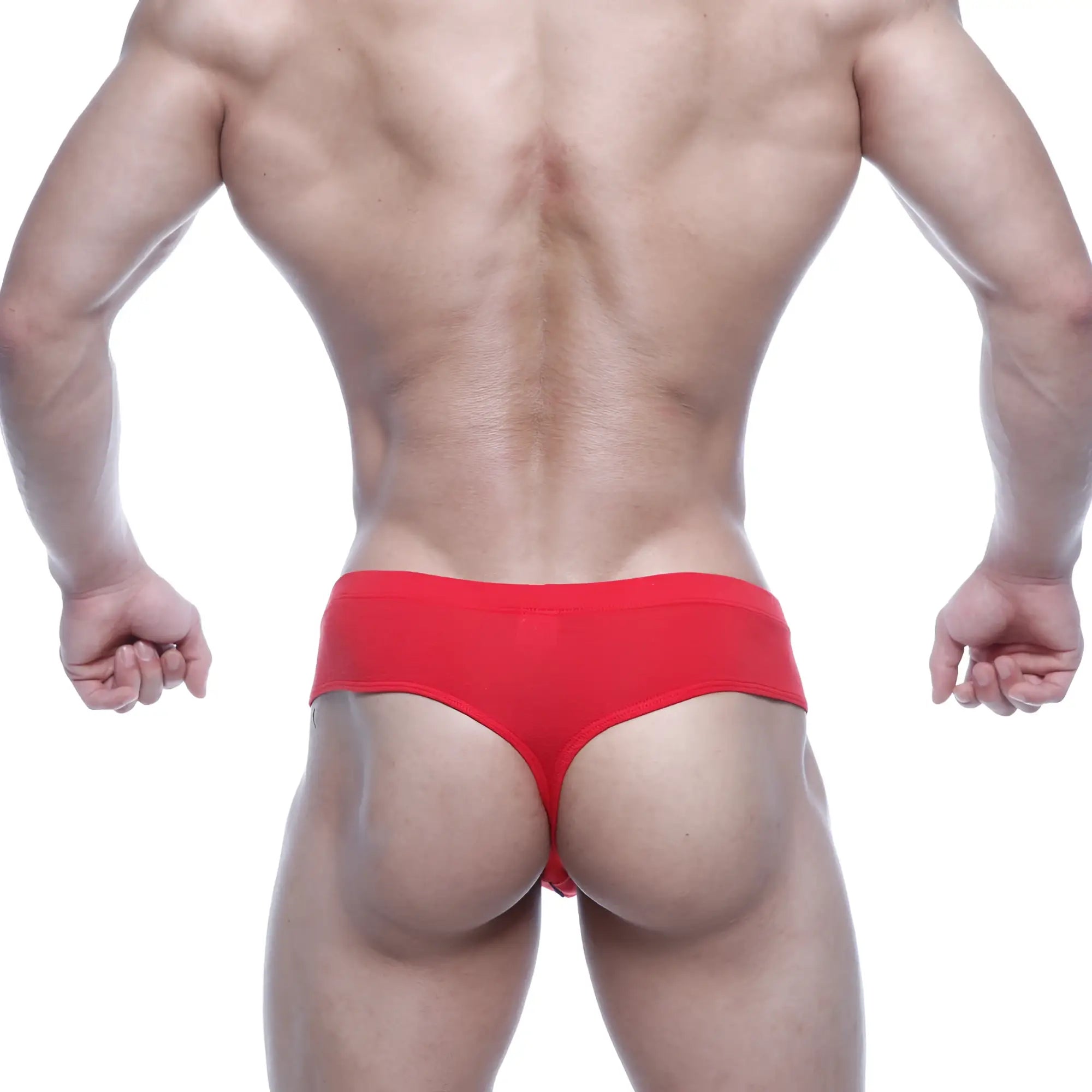 MetroMaleWear Oslo Thong red 5102-12 features snug, form-fitting red athletic briefs with breathable material for support