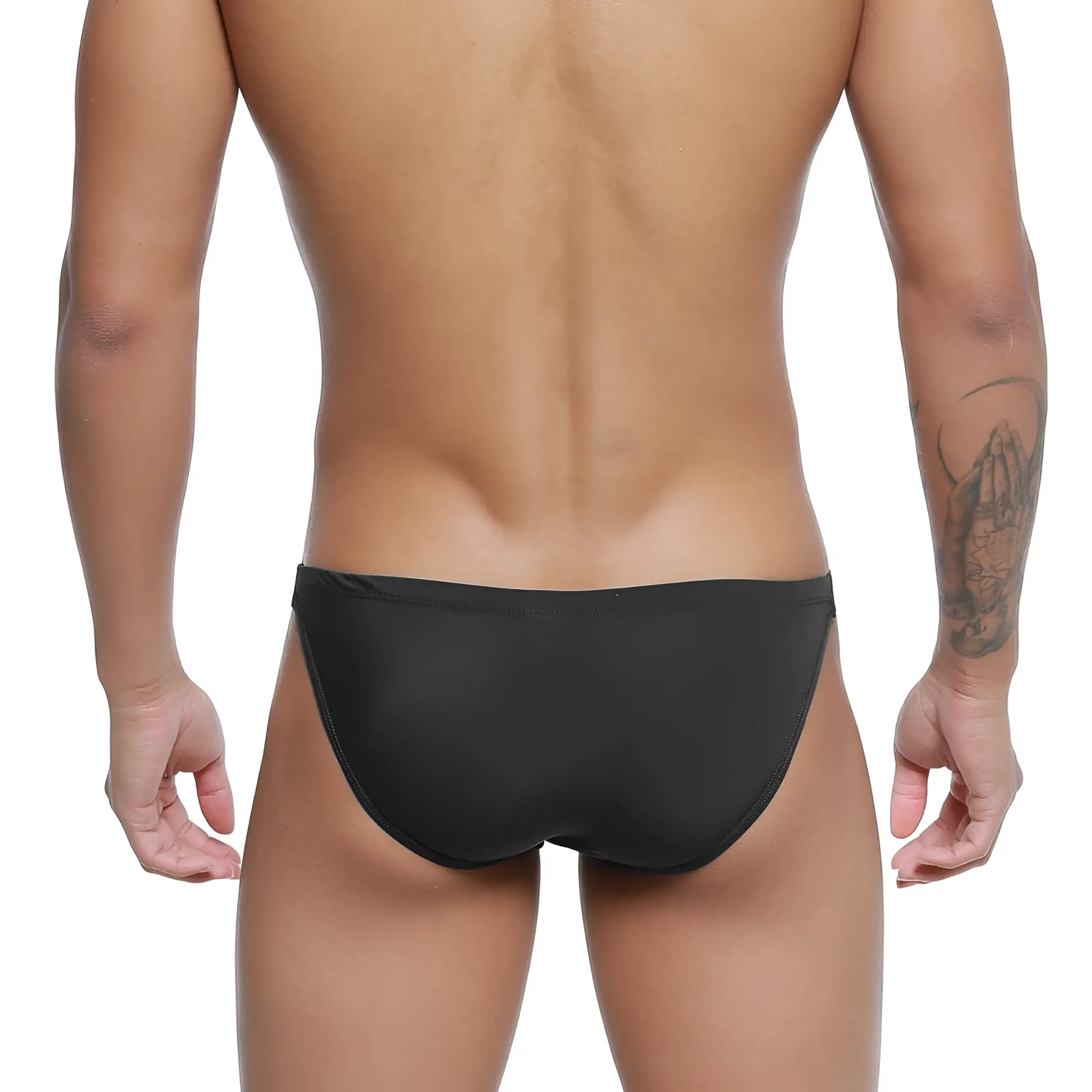 Black swim trunks metro malewear paleta bikini 3604-19 with smooth form fitting design for comfortable swimwear use