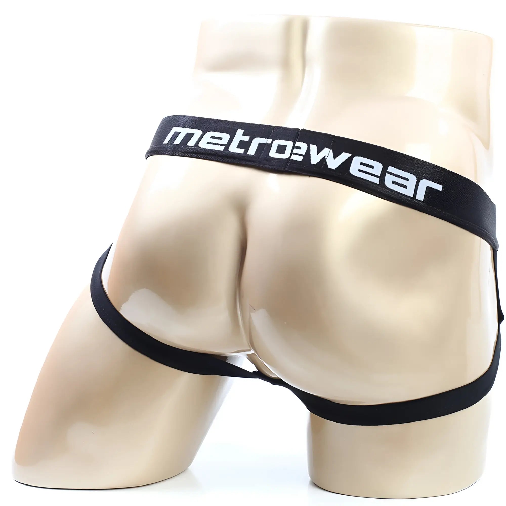 MetroMaleWear palma boxer jock black briefs with sleek form-fitting design and elastic waistband for comfortable wear