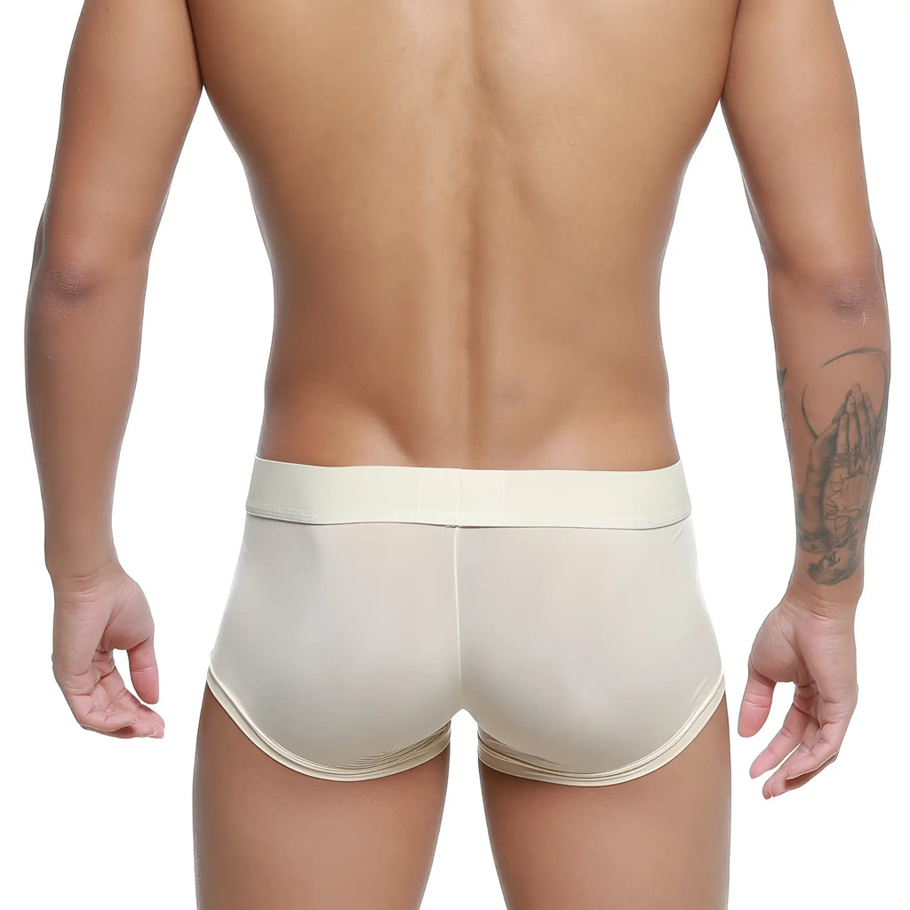 MetroMaleWear pastel trunk nude 2026-80 cream men’s briefs with smooth stretchy fabric and matching waistband