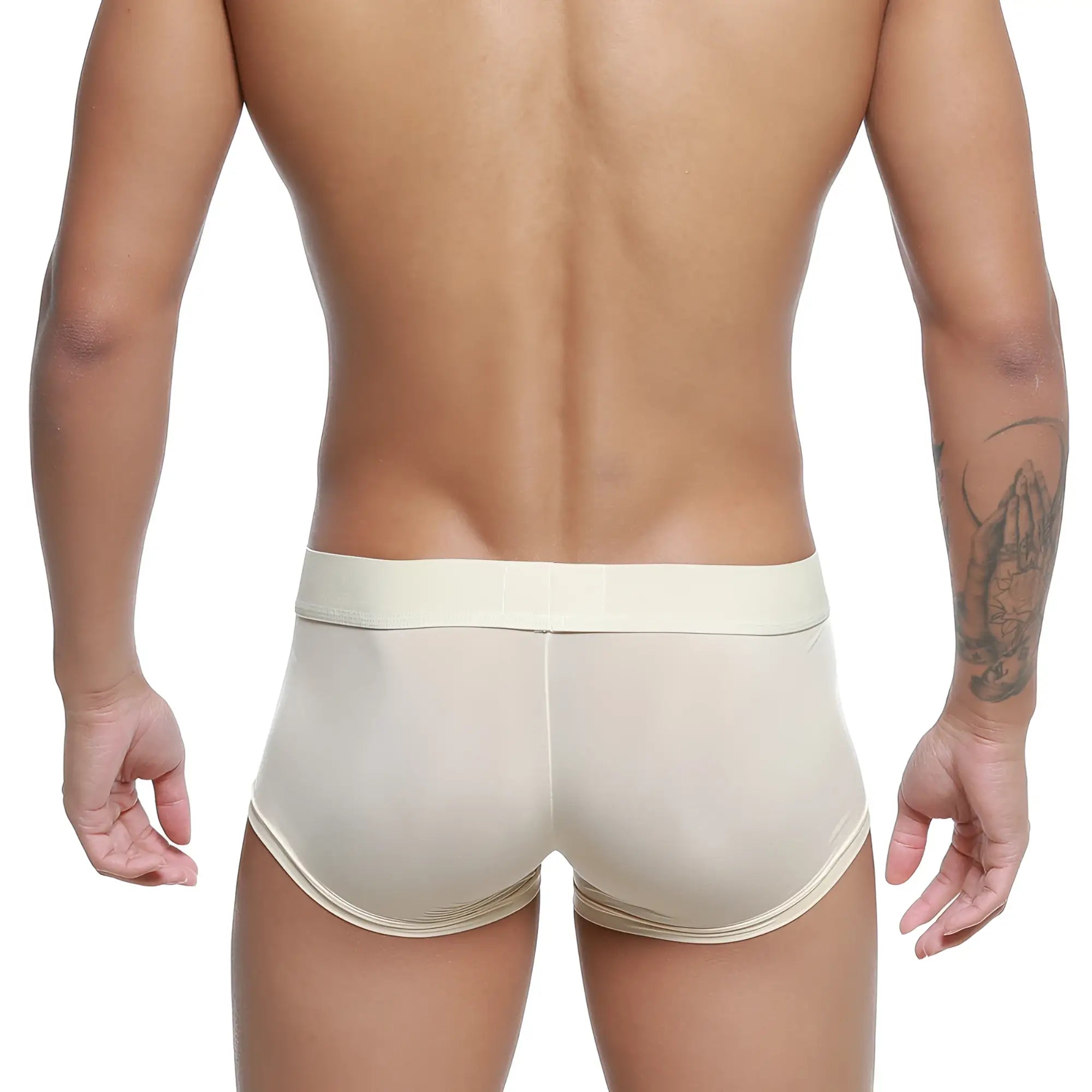 MetroMaleWear pastel trunk nude 2026-80 cream men’s briefs with smooth stretchy fabric and matching waistband