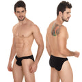 Black briefs metro malewear perfect scene askin bikini with smooth form-fitting design in black