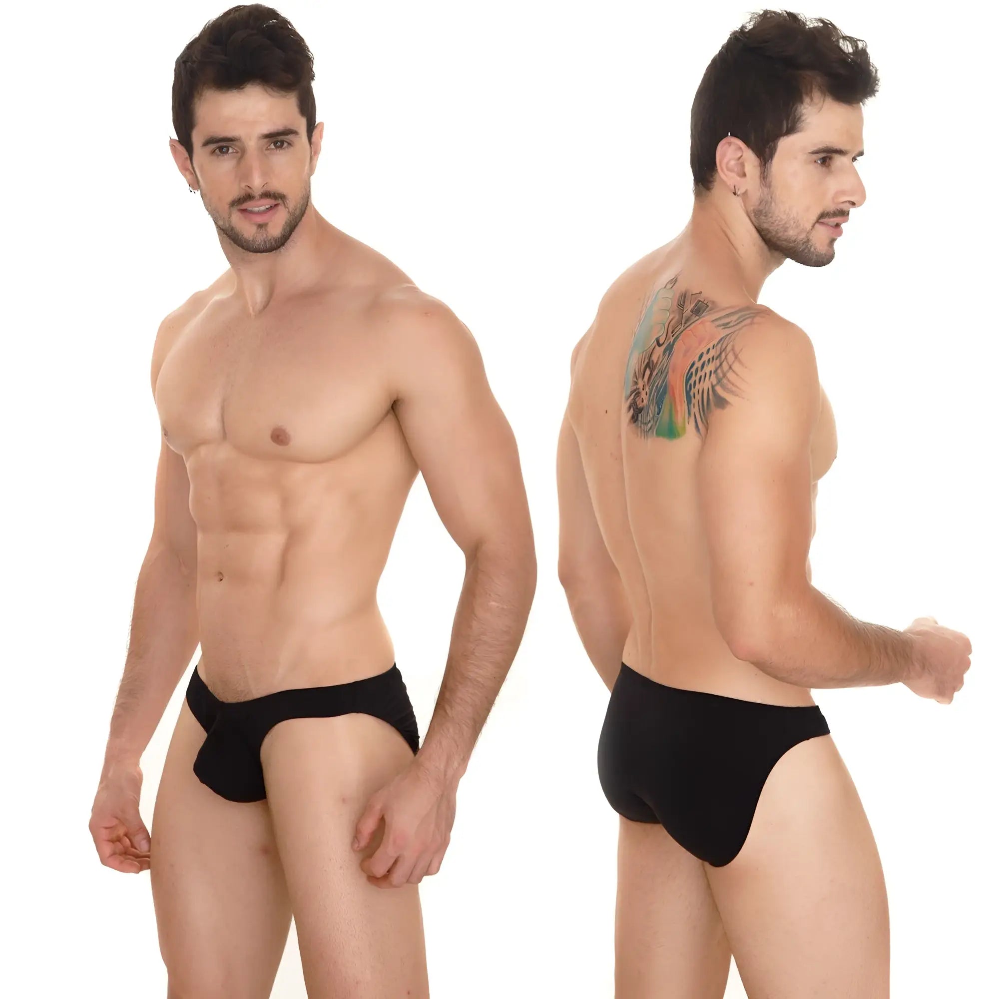 Black briefs metro malewear perfect scene askin bikini with smooth form-fitting design in black