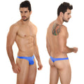 Metro male wear perfect scene askin thong royal 2002-18 bright blue low-rise swim trunks with smooth stretchy fabric