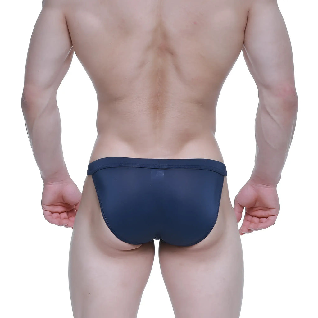 Navy blue mesh briefs metro male wear plano bikini 3334-28 showing breathable lightweight fabric design
