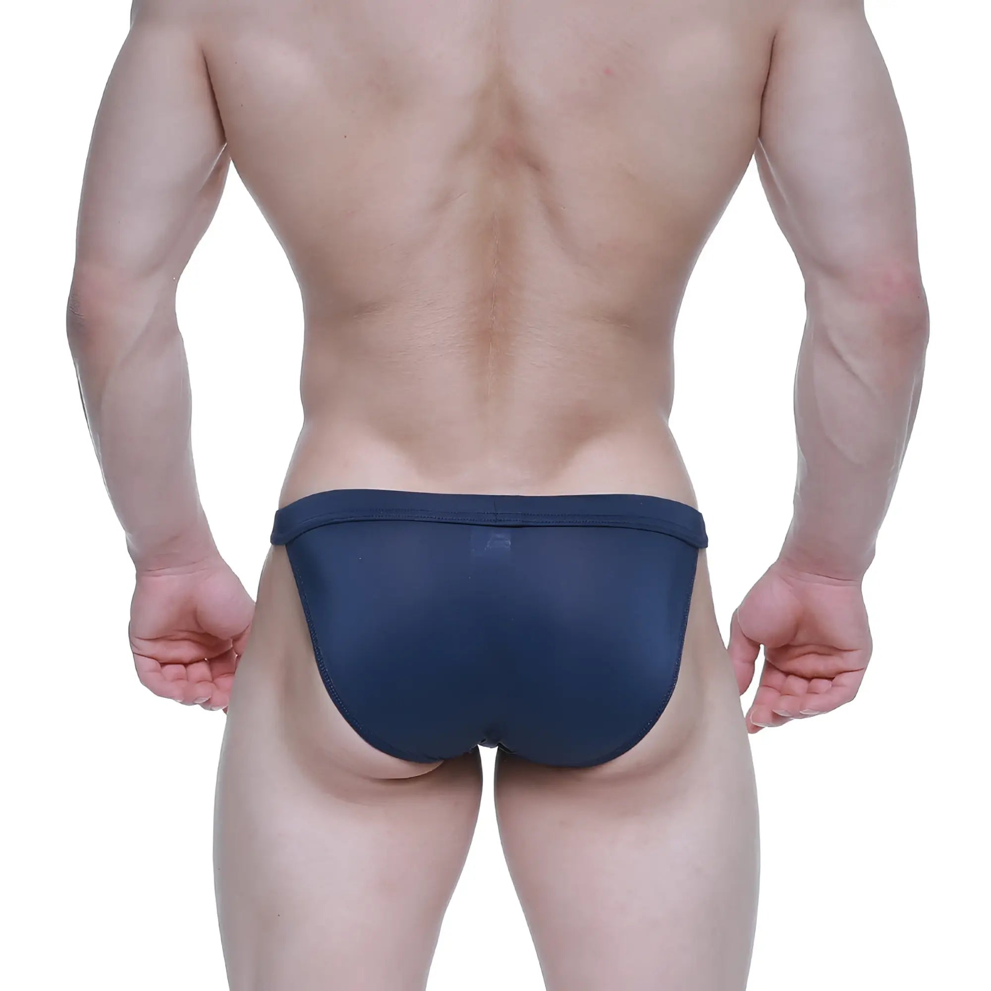 Navy blue mesh briefs metro male wear plano bikini 3334-28 showing breathable lightweight fabric design