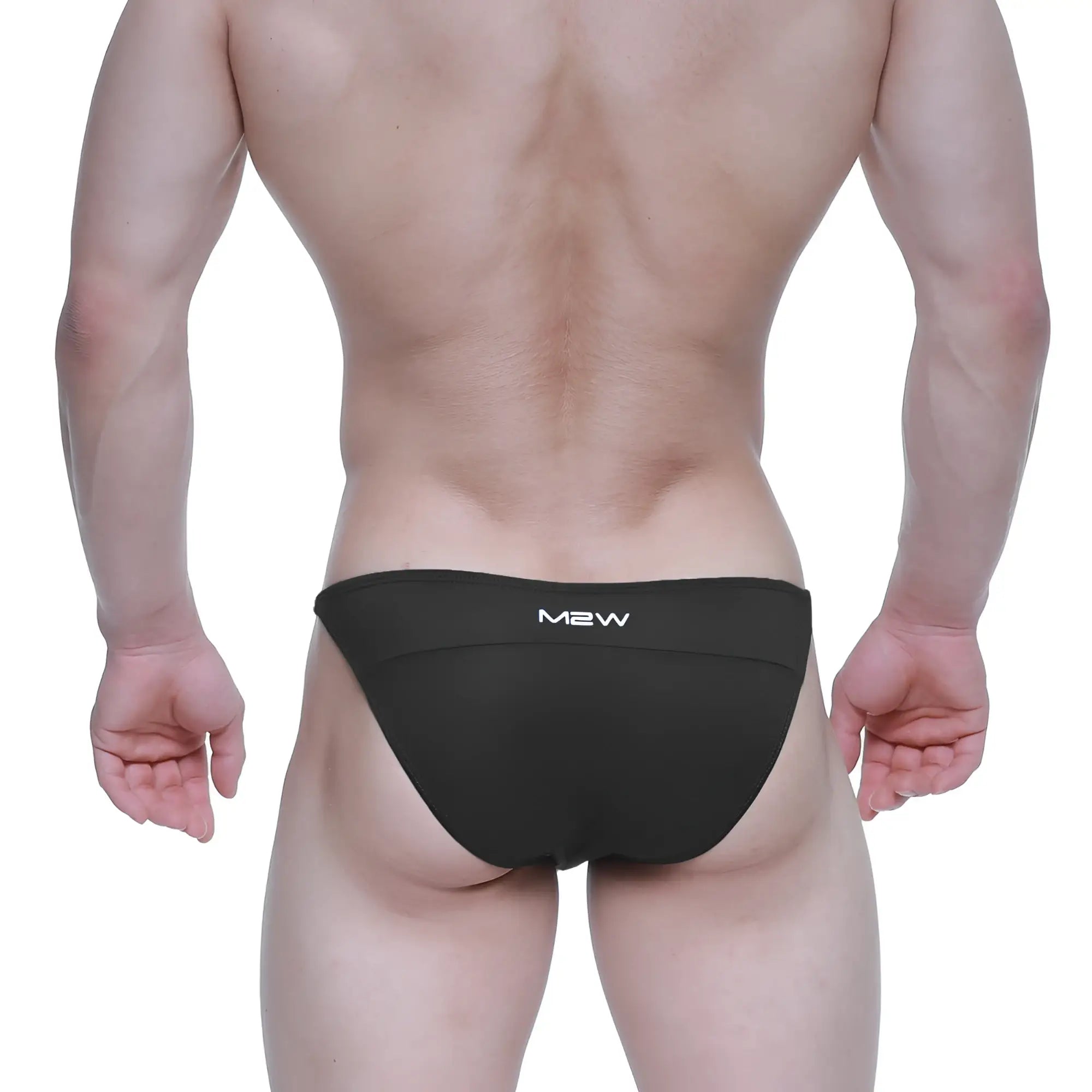MetroMaleWear Prodigy bikini black 6504-20 sleek form-fitting black men’s swim trunks for active beachwear