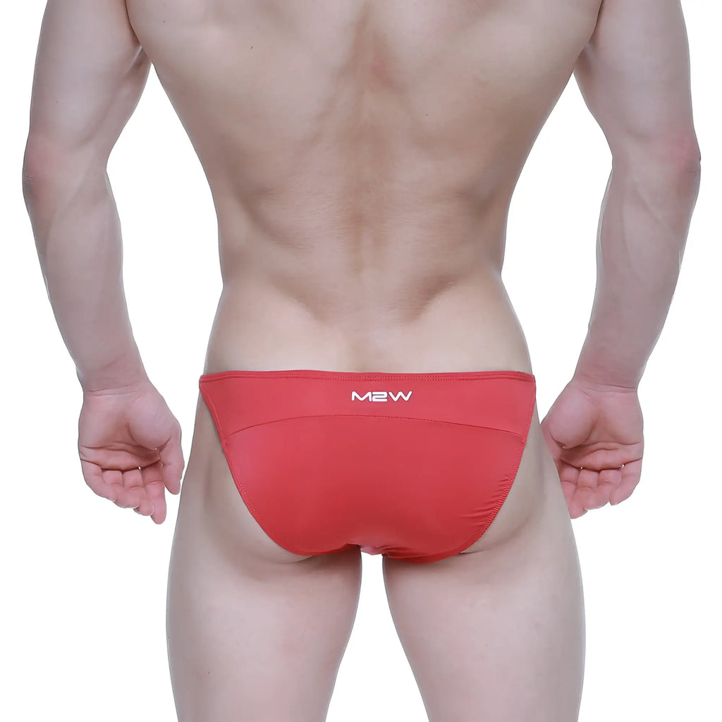 MetroMaleWear Prodigy bikini red 6504-12 sleek form-fitting red briefs with comfortable stretch fabric design