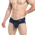 Navy blue MetroMaleWear Profundo Brief 5006-29 men’s briefs with a subtle white logo on the waistband