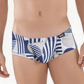 MetroMaleWear Proyecto trunk 2125-59 men’s briefs with blue and white geometric pattern and modern abstract design