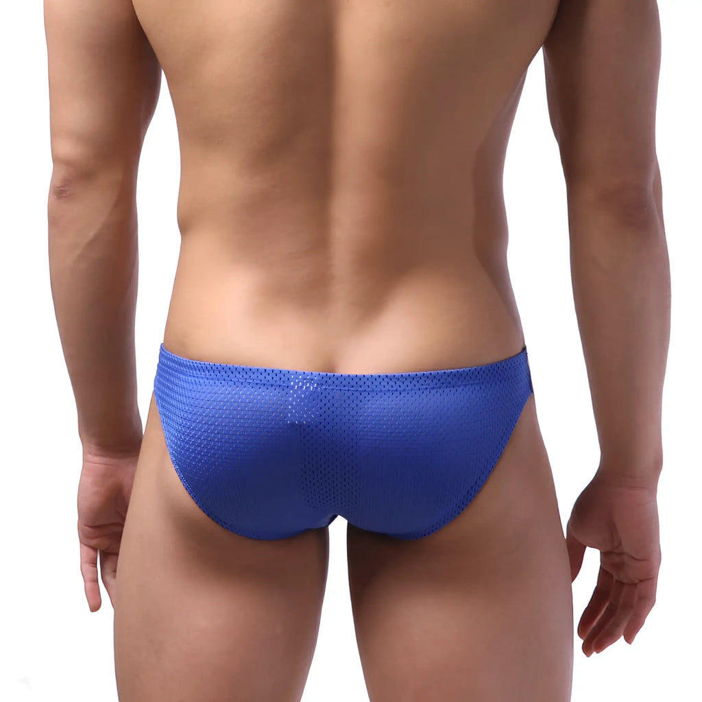 Blue mesh swim trunks MetroMaleWear Puente Bikini Royal 3603-18 designed for comfortable beachwear