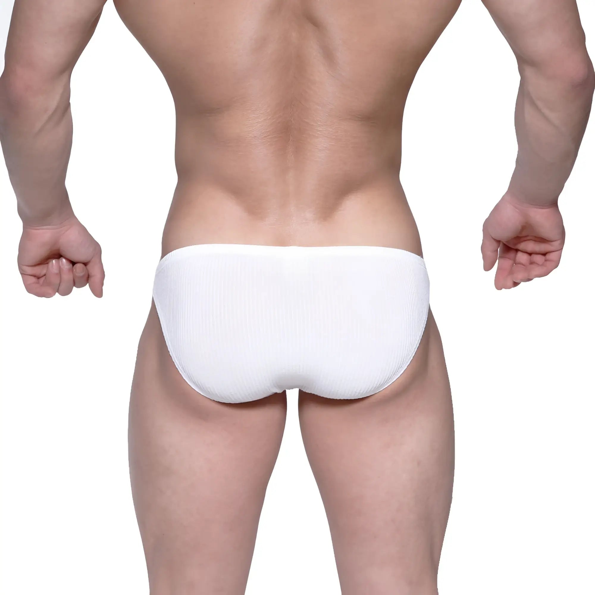 MetroMalewear rivera bikini white 6006-00 white ribbed briefs made from soft breathable fabric for comfortable wear