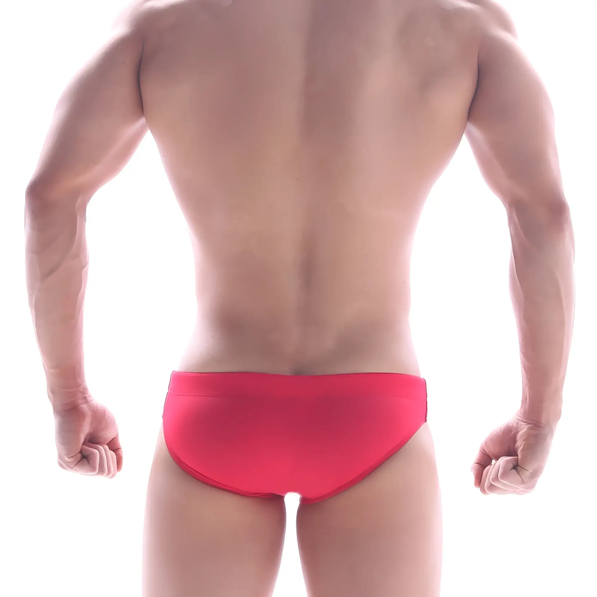 MetroMalewear scottish swim brief red 4916-85 bright red form-fitting swim trunks perfect for swimming and beachwear