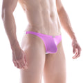 MetroMaleWear Seduction bikini pink 2004-46 sleek purple brief with smooth fit and white waistband trim front view