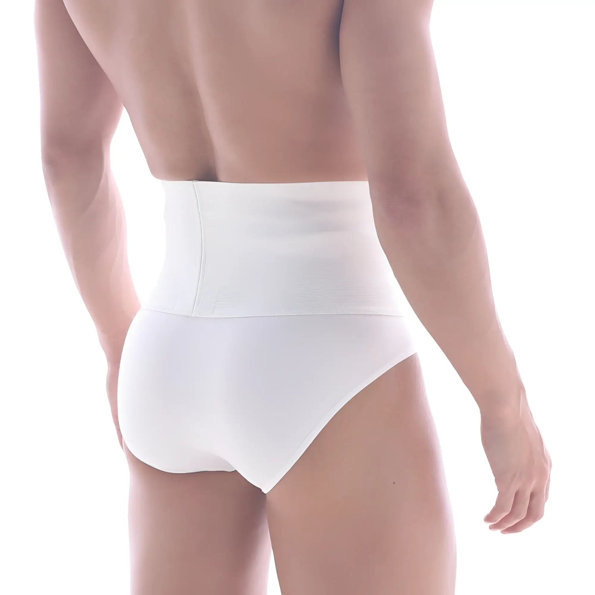 MetroMaleWear shaper hip brief white 5003-81 high-waisted smooth form-fitting white briefs for shaping and support
