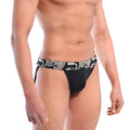 Black briefs with a camouflage waistband from MetroMaleWear Soldado Jock Strap Black 2901-51 product line