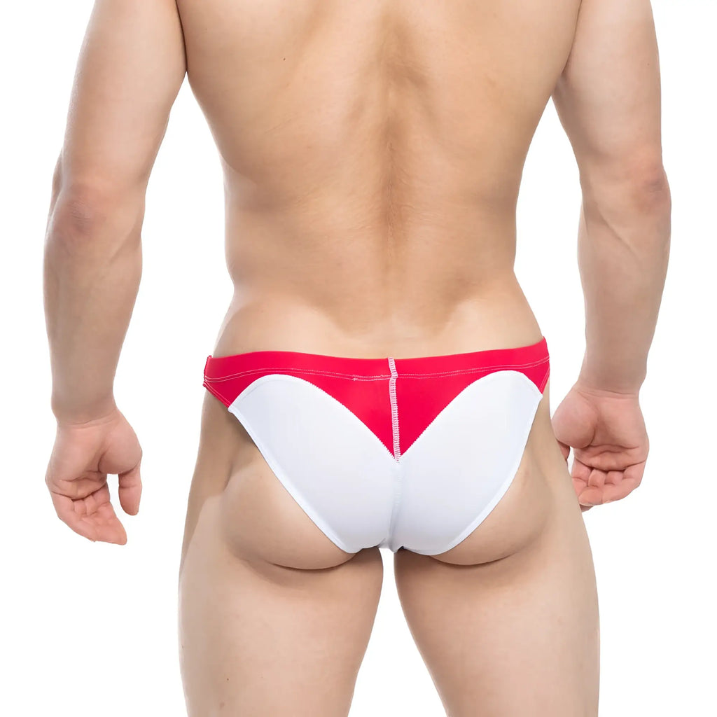 Red and white heart-shaped swim trunks from metromalewear splash swim bikini blue 4989-18 for men