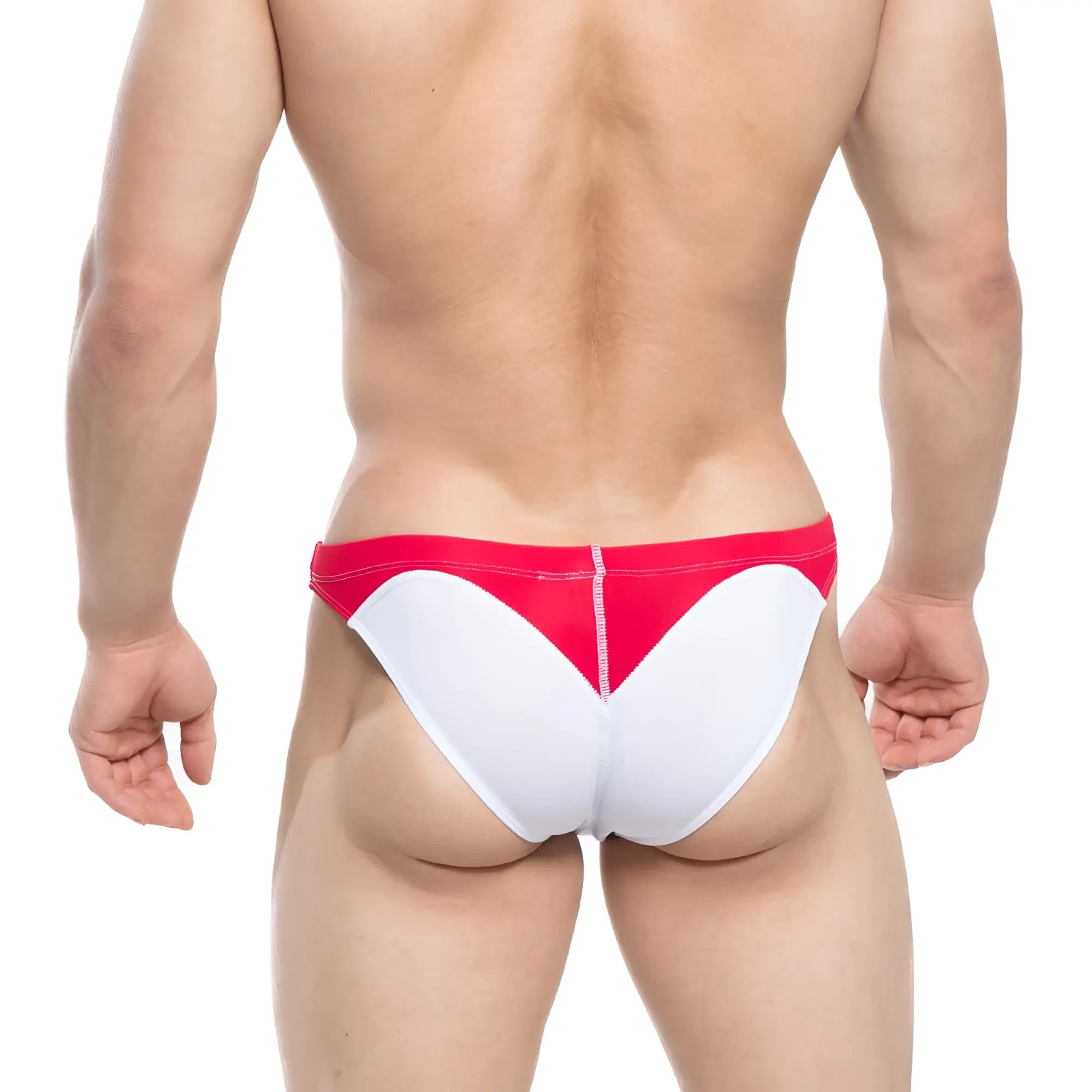 Red and white heart-shaped swim trunks from metromalewear splash swim bikini blue 4989-18 for men