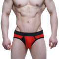 MetroMaleWear strike brief red 1103-12 athletic briefs in red and black with sleek form-fitting design