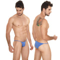 Blue thong briefs metro male wear string bikini royal 2005-18 shown from the back featuring a sleek design