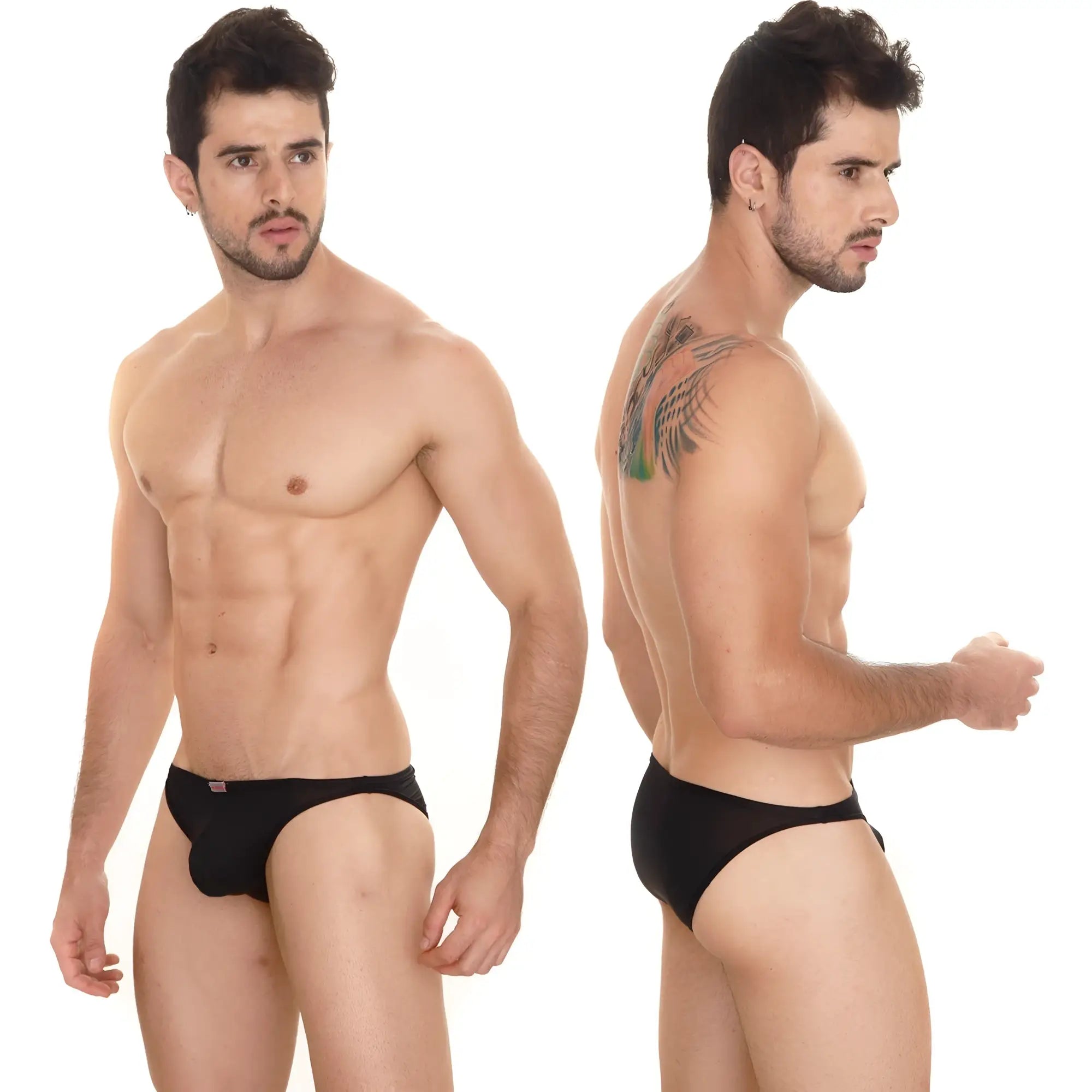 Black men’s briefs MetroMaleWear Sunbathing Bikini black with subtle elastic waistband and smooth form-fitting fabric