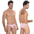 Pink metro malewear sunbathing bikini briefs with smooth form-fitting design for comfortable wear