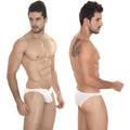 White mens briefs metroMalewear sunbathing bikini 2004-00 with smooth seamless design and minimalistic cut