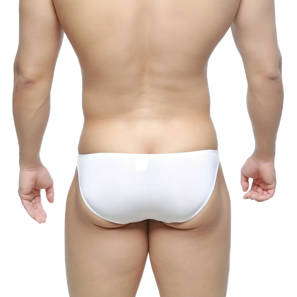 MetroMaleWear super lowrise bikini white 6115-00 seamless white briefs with smooth form-fitting design