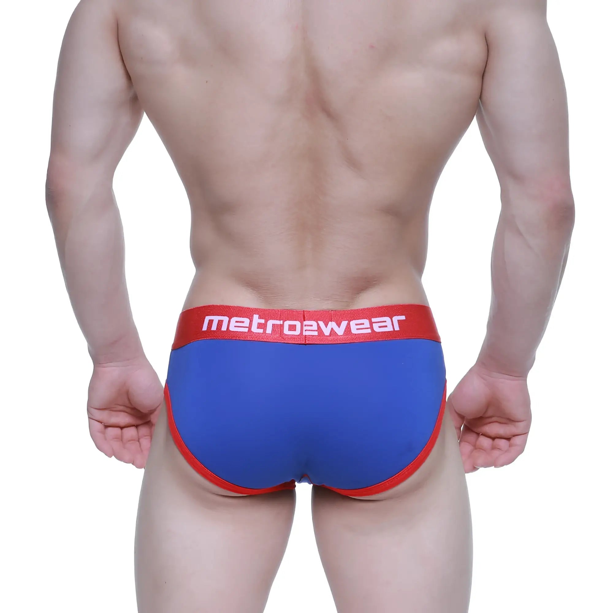 MetroMaleWear Superman brief 6125-18 in blue and red with snug fit design for comfortable daily wear