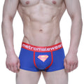 Metro malewear superman trunk 6123-18 blue cotton men’s briefs with red trim and yellow s logo on front