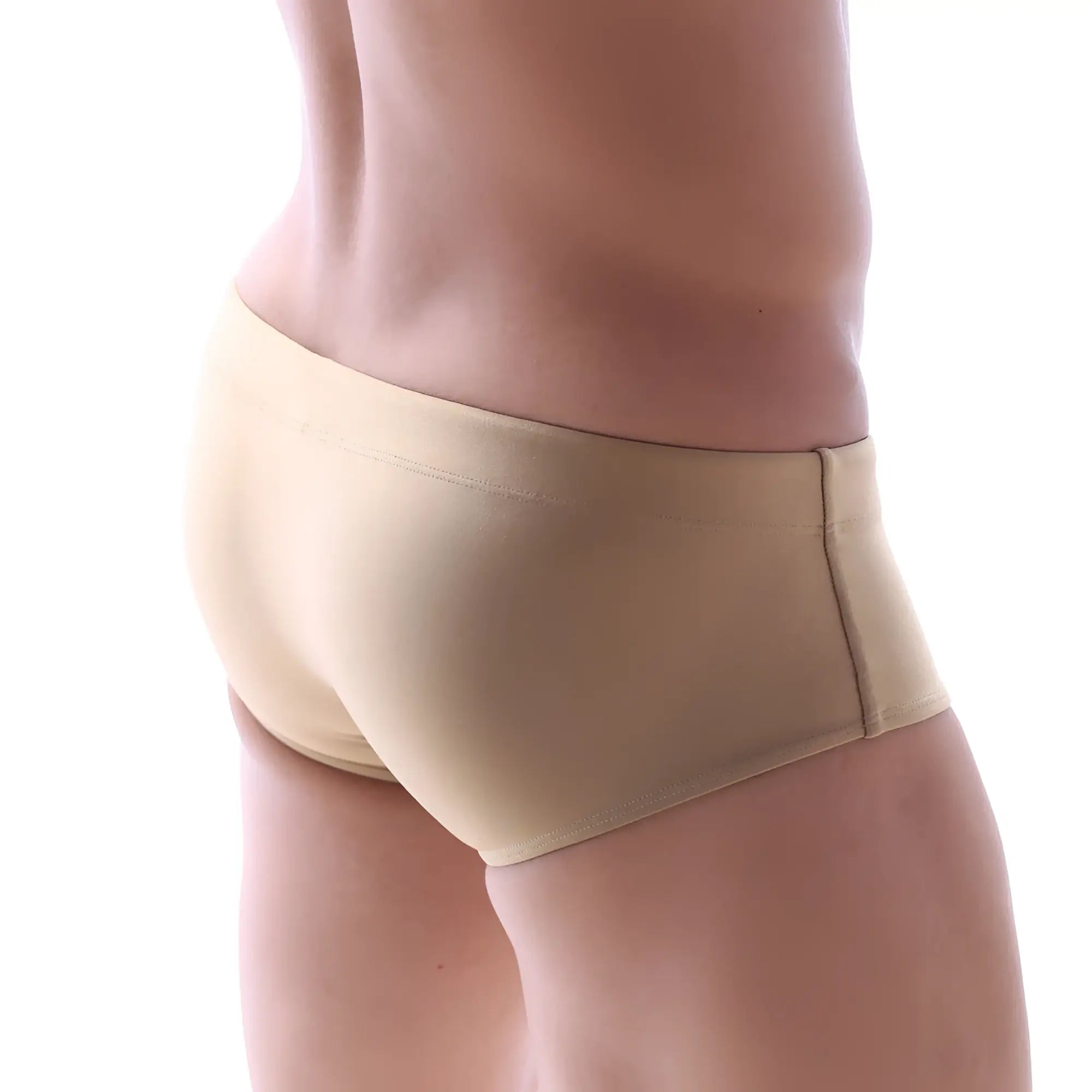Beige metro malewear swim brief corona 4914-21 with smooth stretchy fabric and minimalistic seamless design