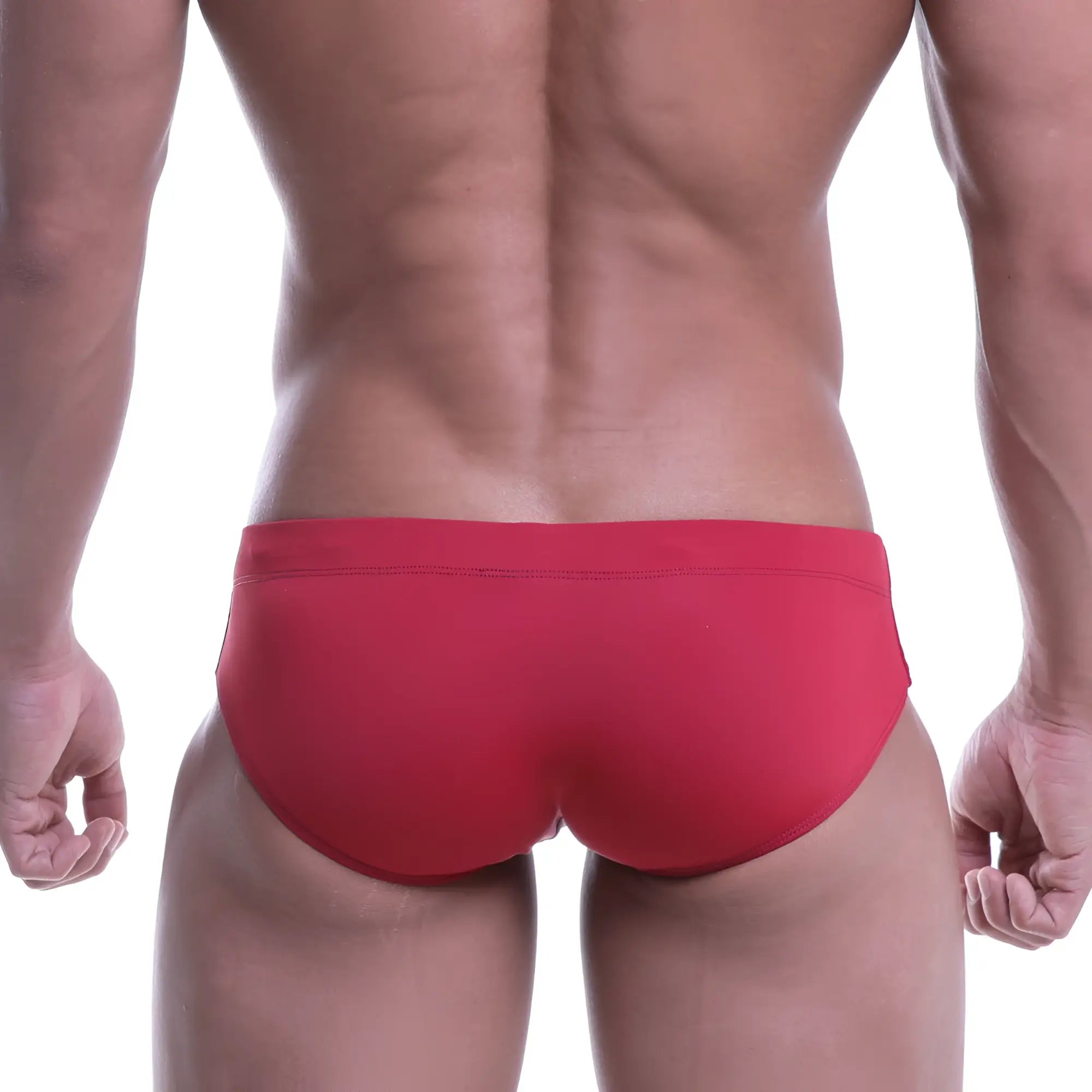 Metroamalewear terracotta swim bikini 4917-03 red swim trunks with smooth form-fitting design for swimming