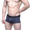 Dark blue metro malewear uphole short boxer briefs with black waistband and new logo for comfortable daily wear
