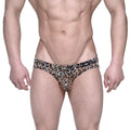 MetroMaleWear Vasco hip brief animal yellow 5103-74 leopard-print men’s briefs with snug fit and elastic waistband