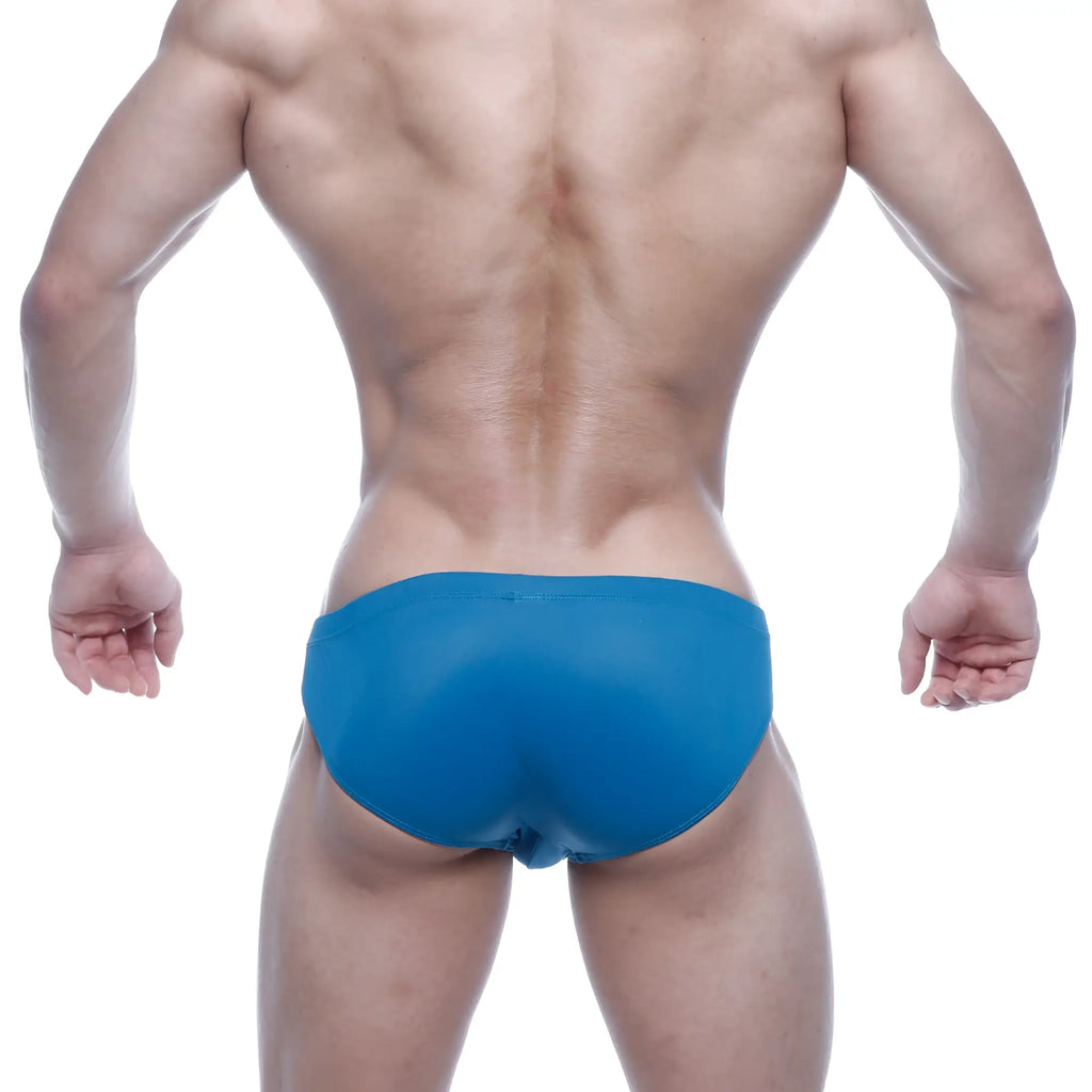 Blue swim trunks metro male wear vasco hip brief petrol 5103-08 stylish lightweight fabric for swimming
