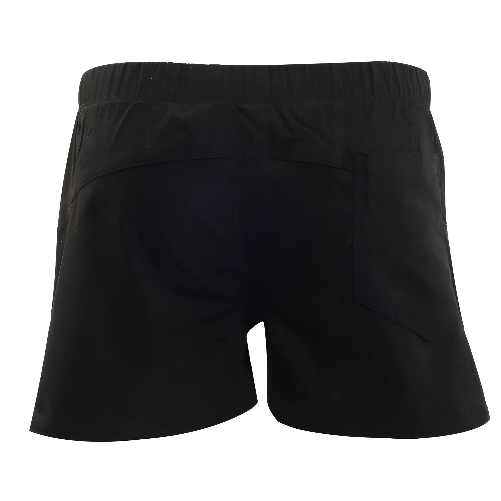MetroMaleWear Viena short black athletic shorts with elastic waistband and side pockets for active wear