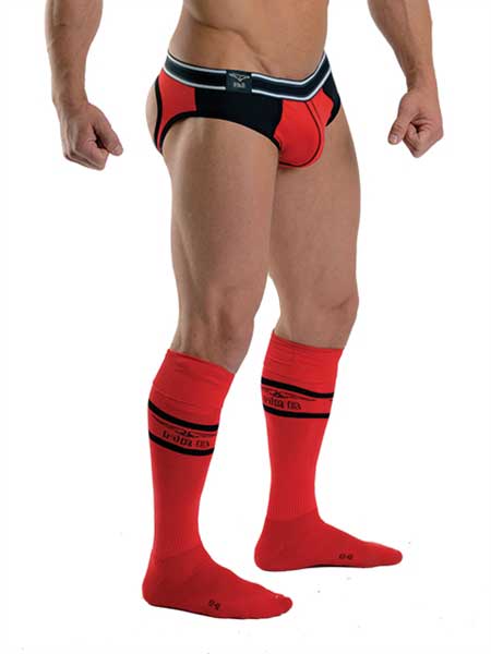 Mister B Urban Football Pocket Socken Rot 820131 Größe 38-41