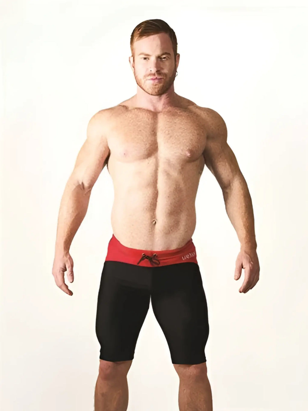Mister B Urban Mallorca cycle shorts in black and red with drawstring waistband size M for athletic use