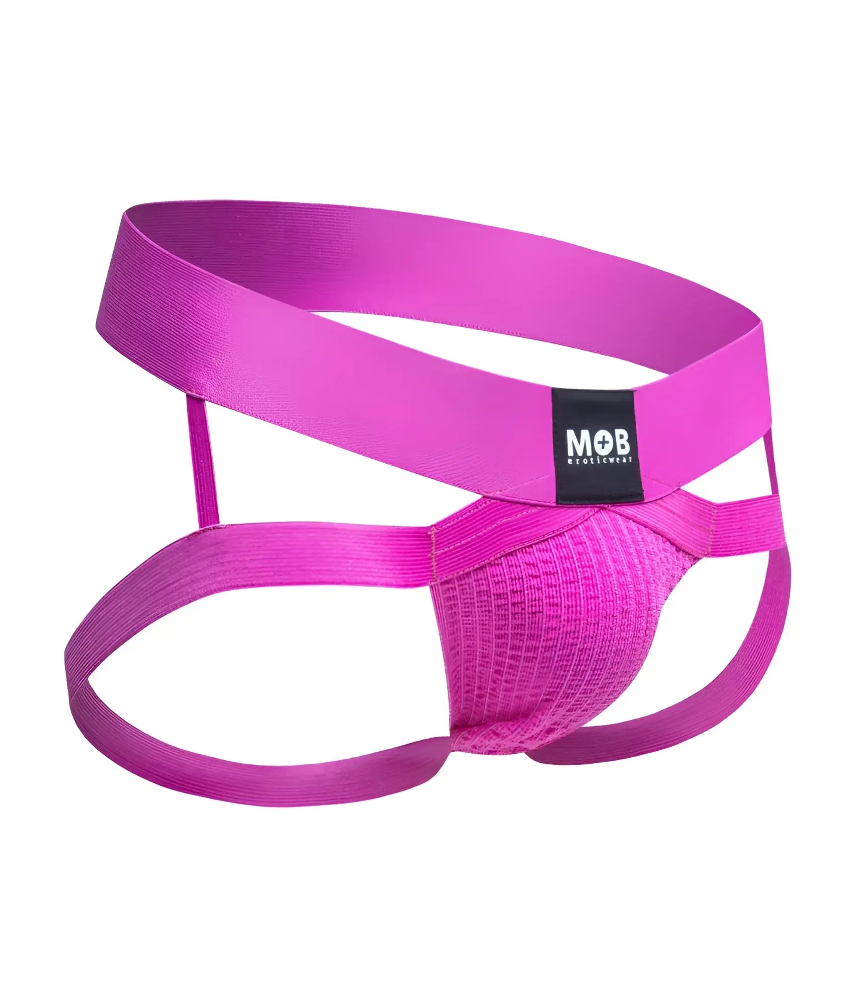 Men’s x jockstrap vibrant fuchsia pink athletic brief with textured front panel and wide supportive straps