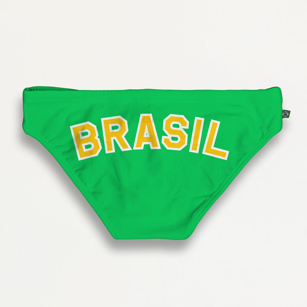 CA-RIO-CA Team Brasil Flag Sunga - Traje de Baño de Diseño - Sunga Brasileña