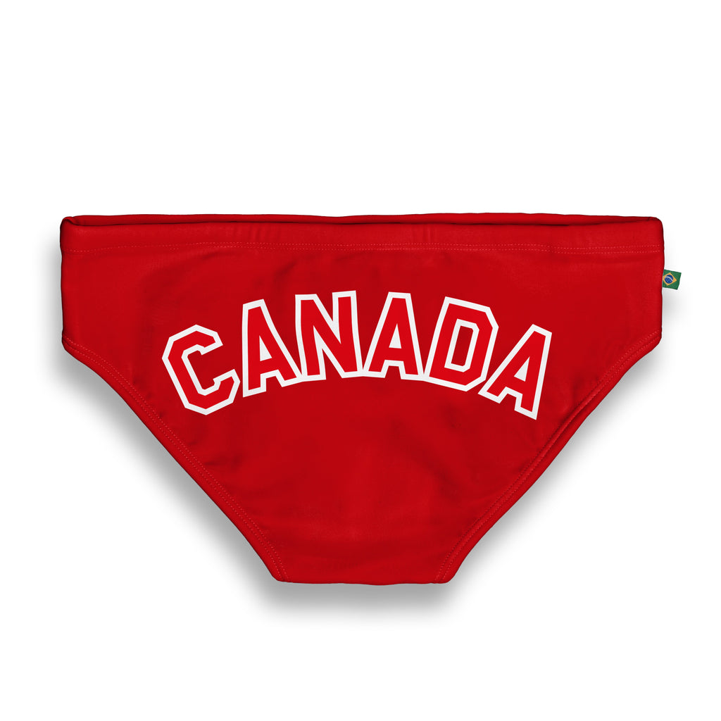 CA-RIO-CA TEAM CANADA Flag Print Sunga
