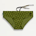 CA-RIO-CA OLIVE GREEN PAVEMENT SUNGA in Brief & Classic cut - Men's Designer Swimwear
