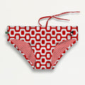 CA-RIO-CA RED & WHITE  PAVEMENT SUNGA in Brief & Classic cut - Men's Designer Swimwear