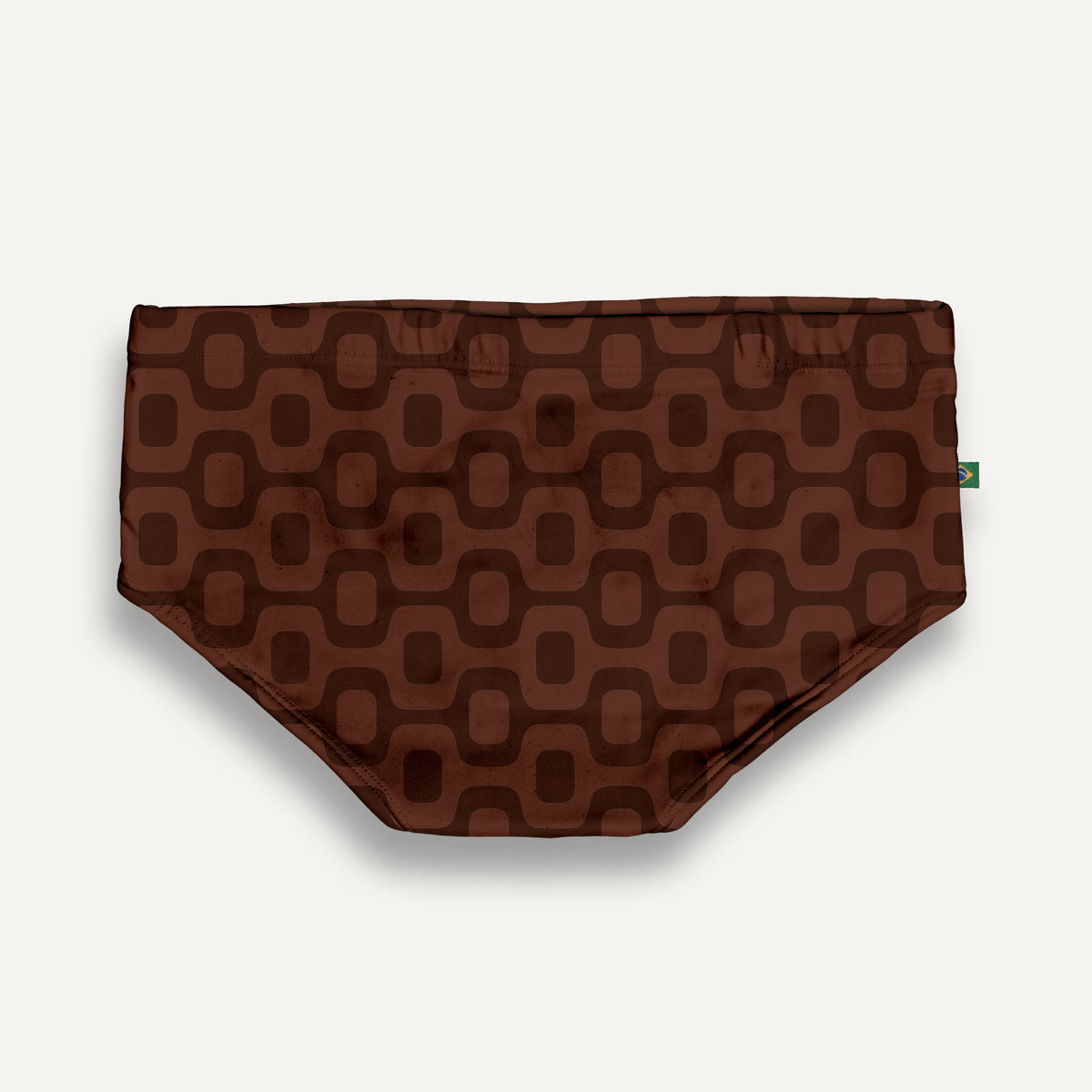 CA-RIO-CA JAVA BROWN PAVEMENT SUNGA in Brief & Classic cut - Men's Designer Swimwear