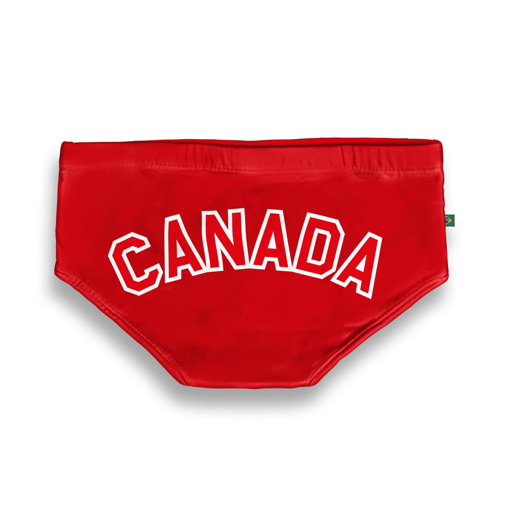 CA-RIO-CA TEAM CANADA Flag Print Sunga
