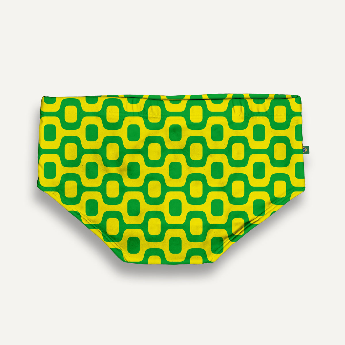 CA-RIO-CA GREEN & YELLOW PAVEMENT SUNGA in Brief & Classic cut - Men's Designer Swimwear