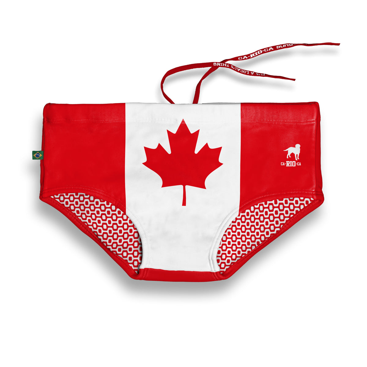 CA-RIO-CA TEAM CANADA Flag Print Sunga