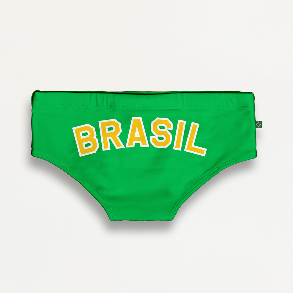 CA-RIO-CA Team Brasil Flag Sunga - Traje de Baño de Diseño - Sunga Brasileña