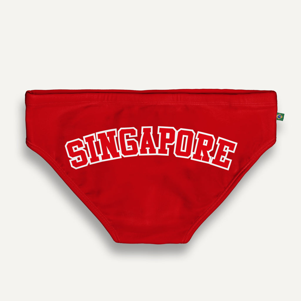 CA-RIO-CA TEAM SINGAPORE Flag Print Sunga