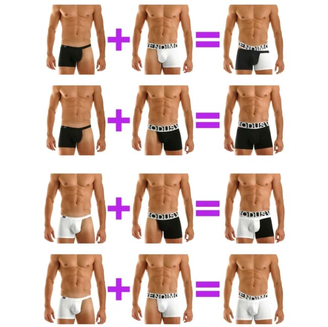 Modus Vivendi Twin Mini Boxer Brief Unterwäsche Weiß 04421 Größe L